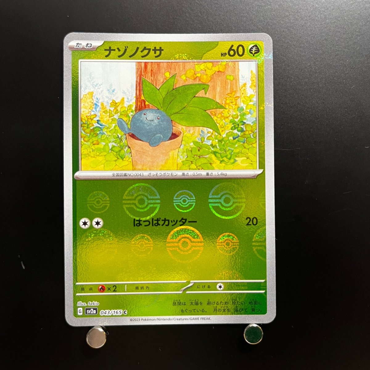 Oddish C 043/165 Pokemon Card Pokemon 151 sv2a Japanese (1.NM) Initial damage - JariseStore