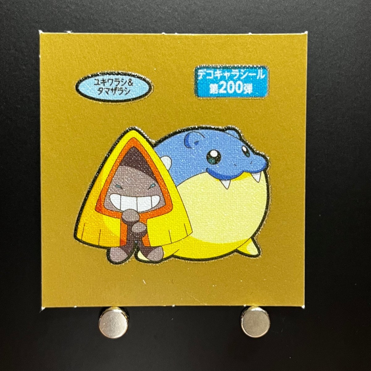 Spheal&Snorunt gold Decochara Seal Sticker bread sticker 200th edition Japanese (1.NM) - JariseStore